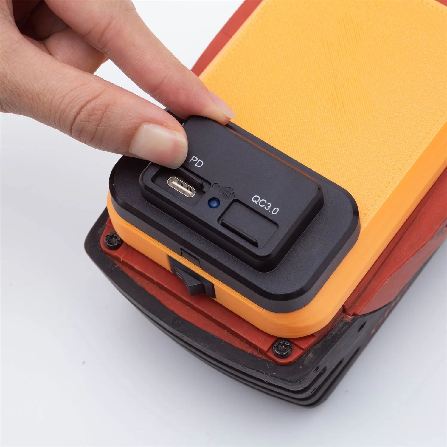 

Converter Adapter for Parkside X20V for Milwaukee/ Ozito/hilti Battery W/USB Mobile Tablet Charging(Not a battery charger )