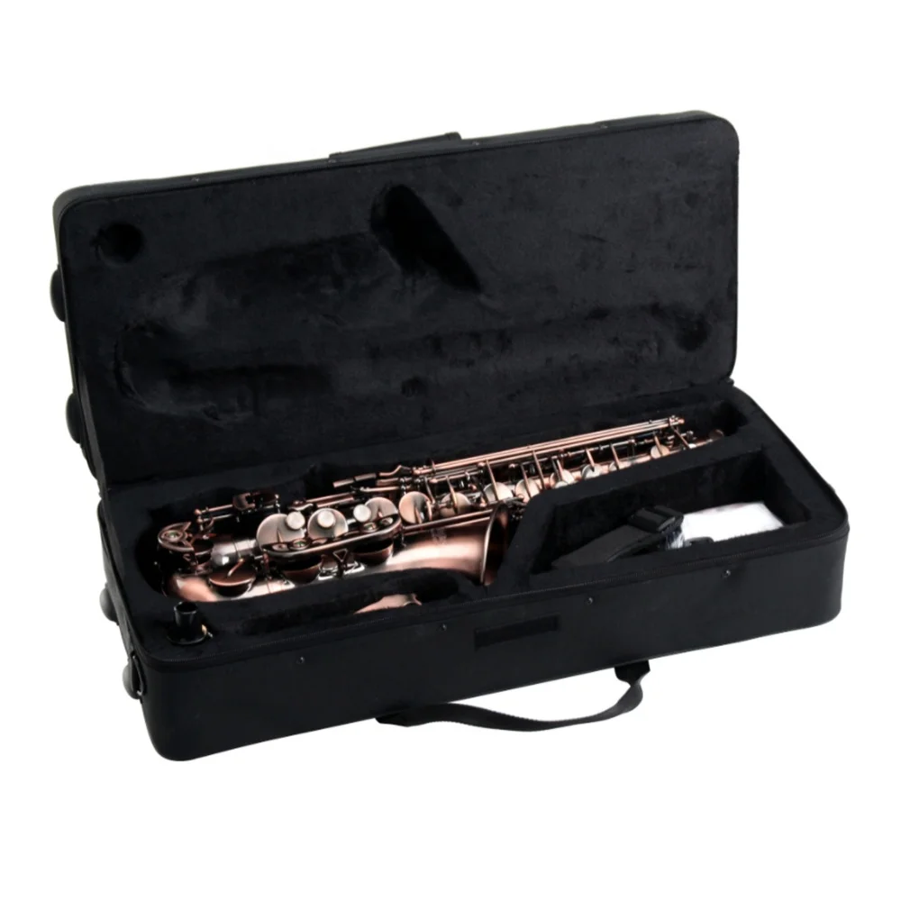 

Professional Alto Saxophone JYAS102DCFL Tone Coffee Body Lacquer Keys Woodwind Instrument For Professional Musicians