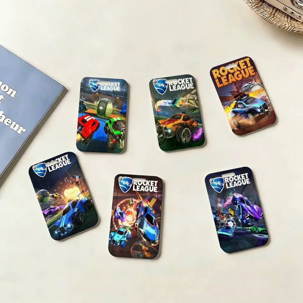 Rocket League Game Bus Pass Card Sleeve Bank Business Work Card Holder Plastic ID Tag Name Badge Holder Nurse Work Protector