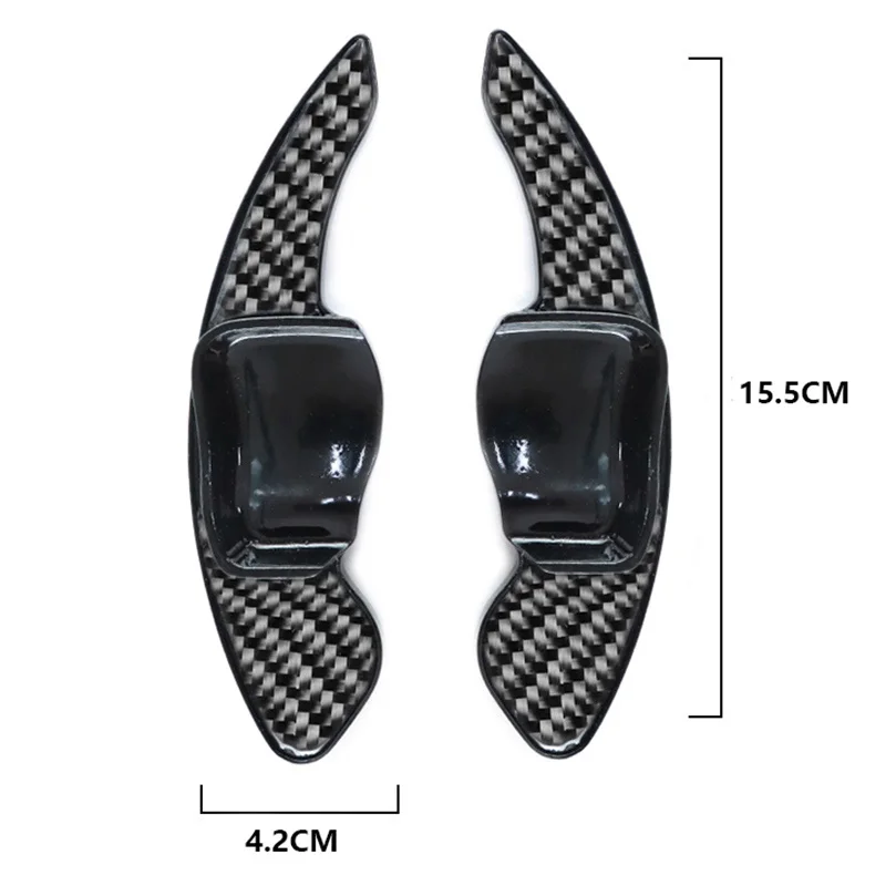 

Carbon Fiber for Skoda Octavia RS 16-19 Car Steering Wheel Paddle Shifter Lever Interior Car Shift Paddle Car Accessories Black