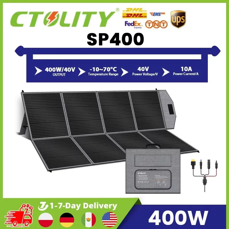 Ctolity折りたたみ式ソーラーパネル 400W / 200W / 100W / 54W / 36W
