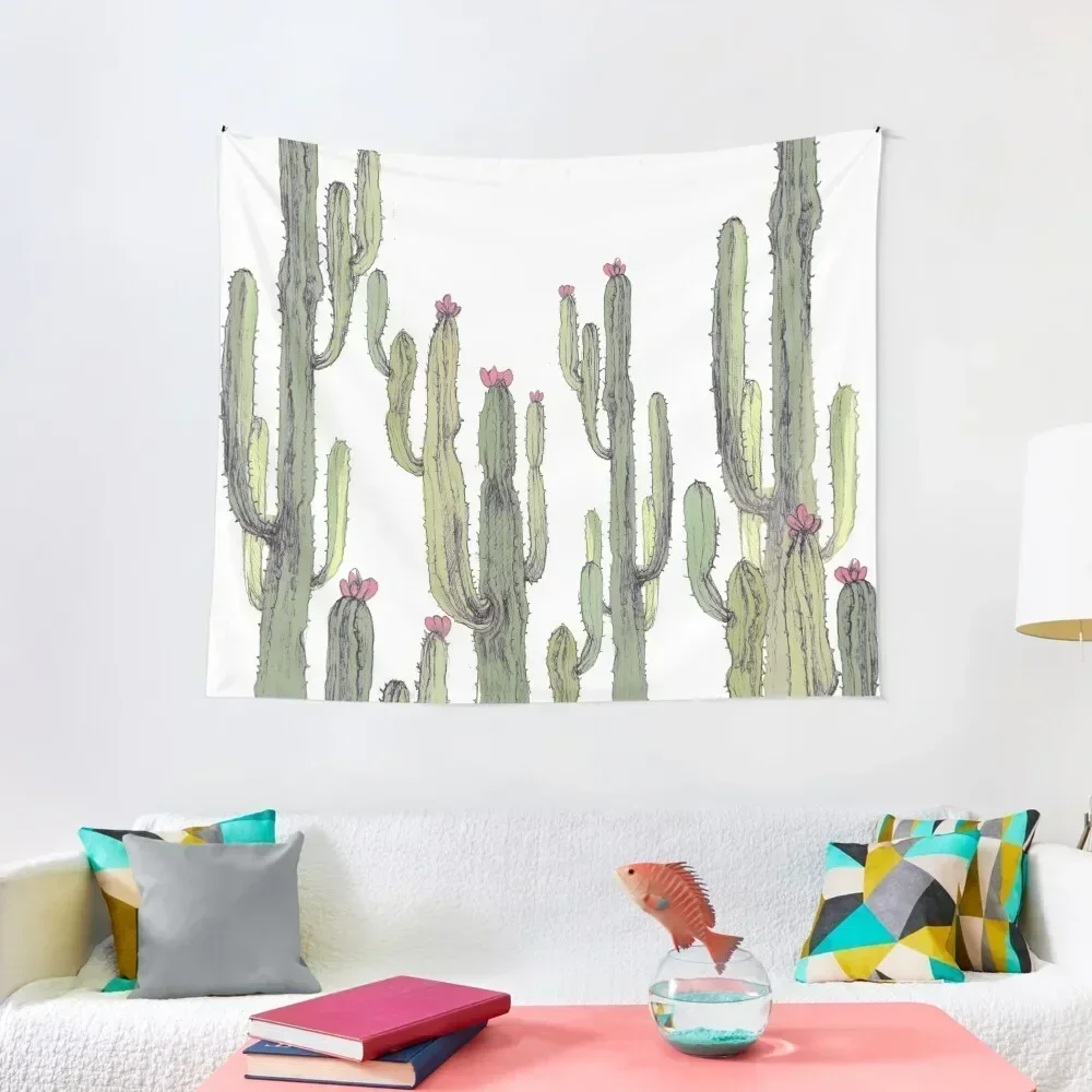 cactus Tapestry Cute Decor Decorative Paintings Wall Carpet Tapestry