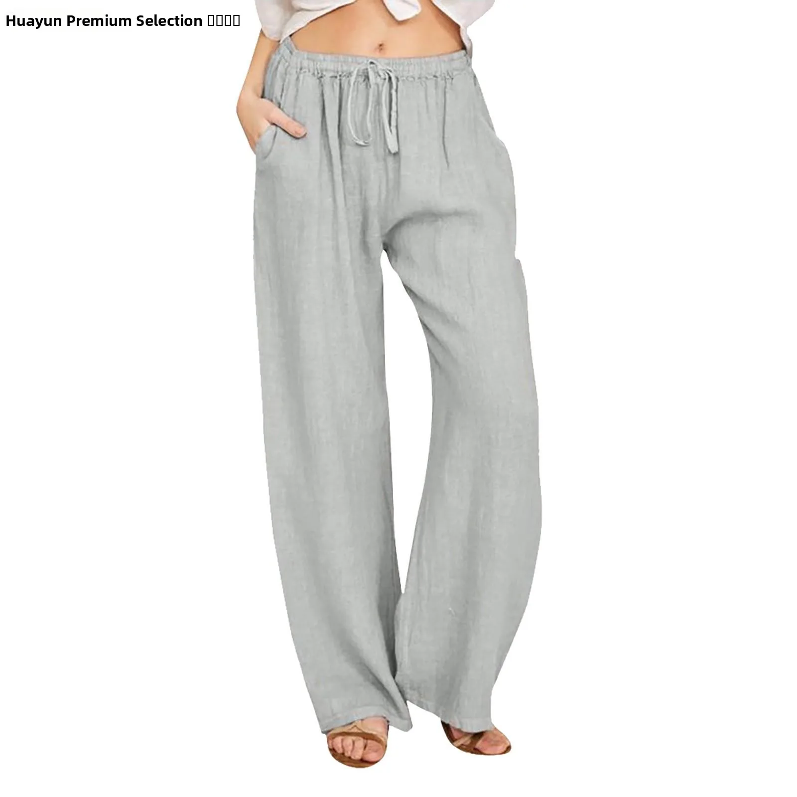レディースゆったりカジュアルパンツ 無地 プラスサイズ ストリートスタイル ワイドレッグ ロングパンツ 快適なルーズフィット ストレートレッグパンツ