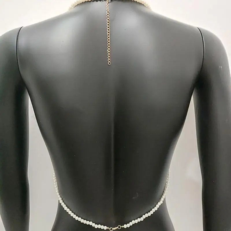 Artisanal Pearls Body Jewelry Adjustable Statement Necklace Accessory