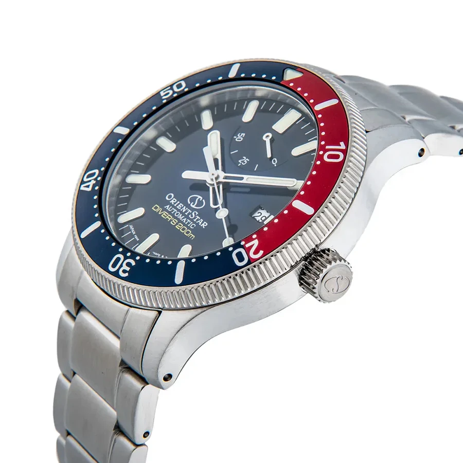ساعة أورينت ساعة ميكانيكية أوتوماتيكية للرجال من سلسلة أورينتال ستار، ساعة غوص رياضية