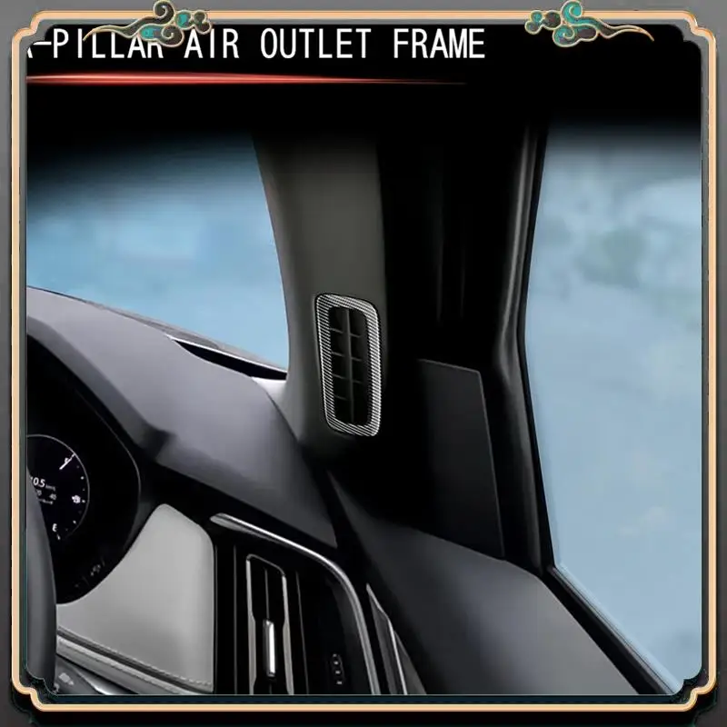 

1 Pair Car A Pillar Air Outlet Frame Air Conditioning Outlet Decorative Frame For Mazda CX-60 2022 2023 RHD Carbon Fiber