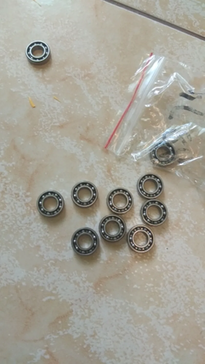 10pcs 687K 7x14x3.5mm Miniature Model Bearing Open Bearing Metal Shielded Ball Bearings