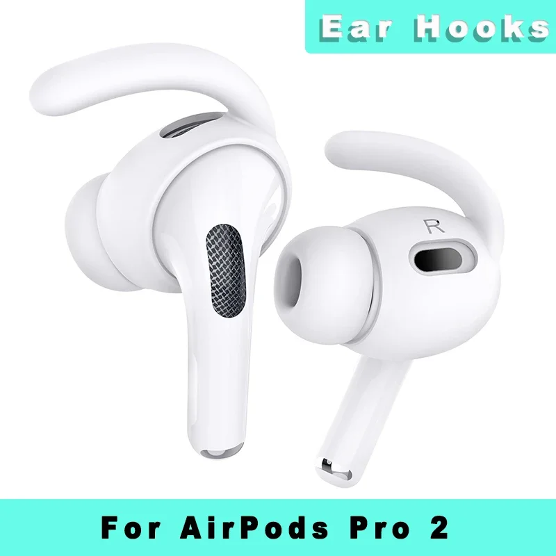 Crochets d'oreille de Sport pour Apple AirPods Pro 2, housses de support d'oreille, embouts antidérapants en Silicone souple, accessoires pour écouteurs