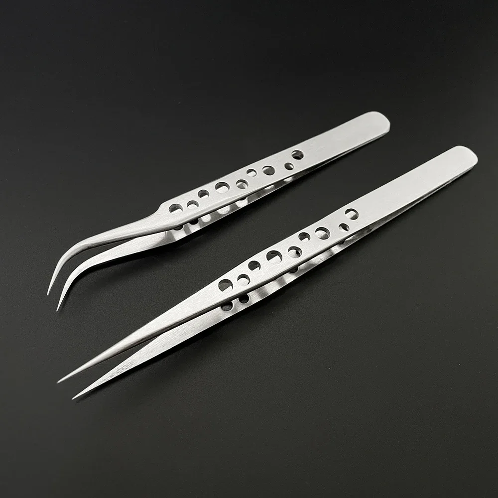 Eyelash Extension Tweezers Makeup Stainless Steel Eyelash 3D accurate Clip pinzas extensiones de pestañas