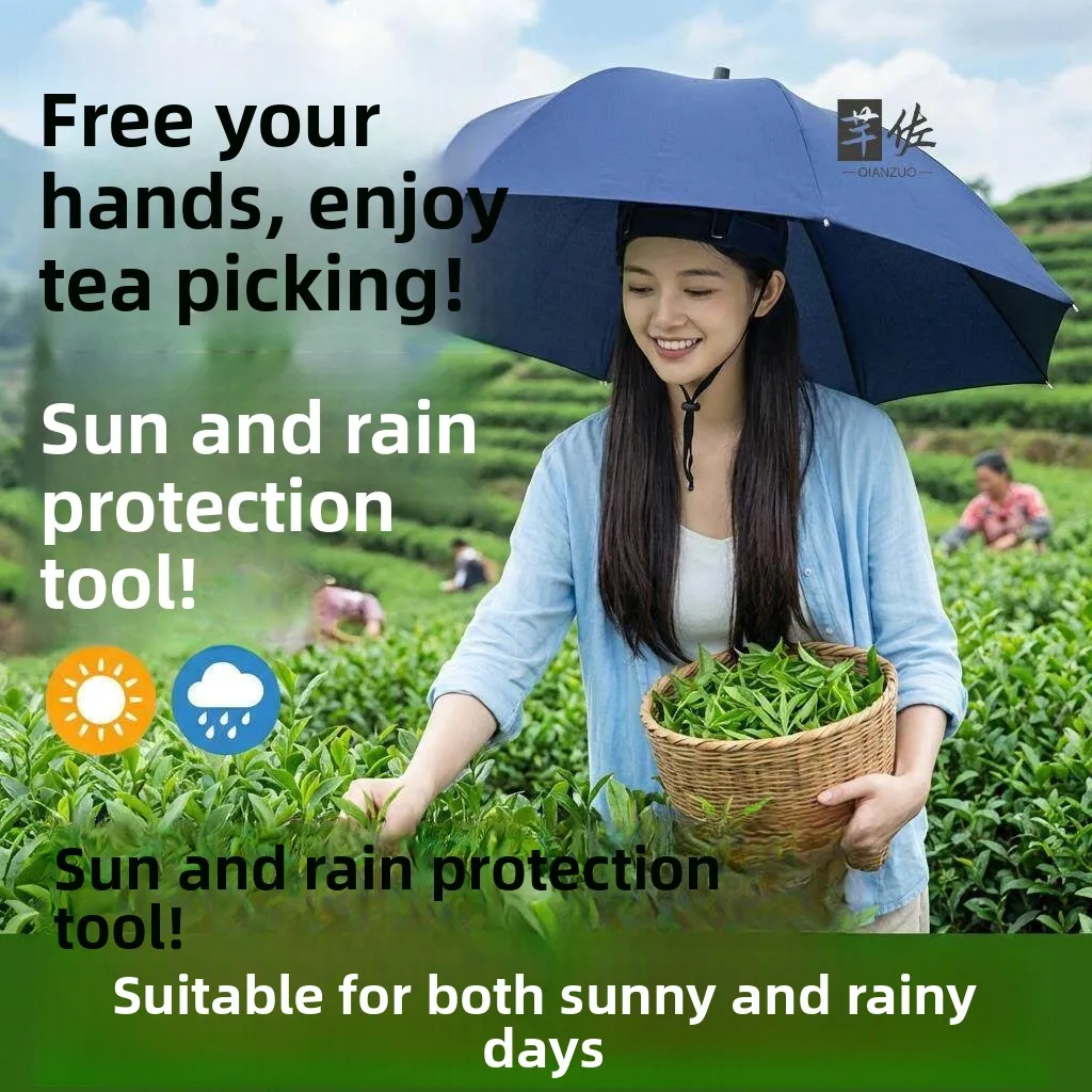 

Sunshade Rain Hat Umbrella Breathable All-weather Fishing Specialty Wide Brim Cap UV Protection Tea Picking Headwear