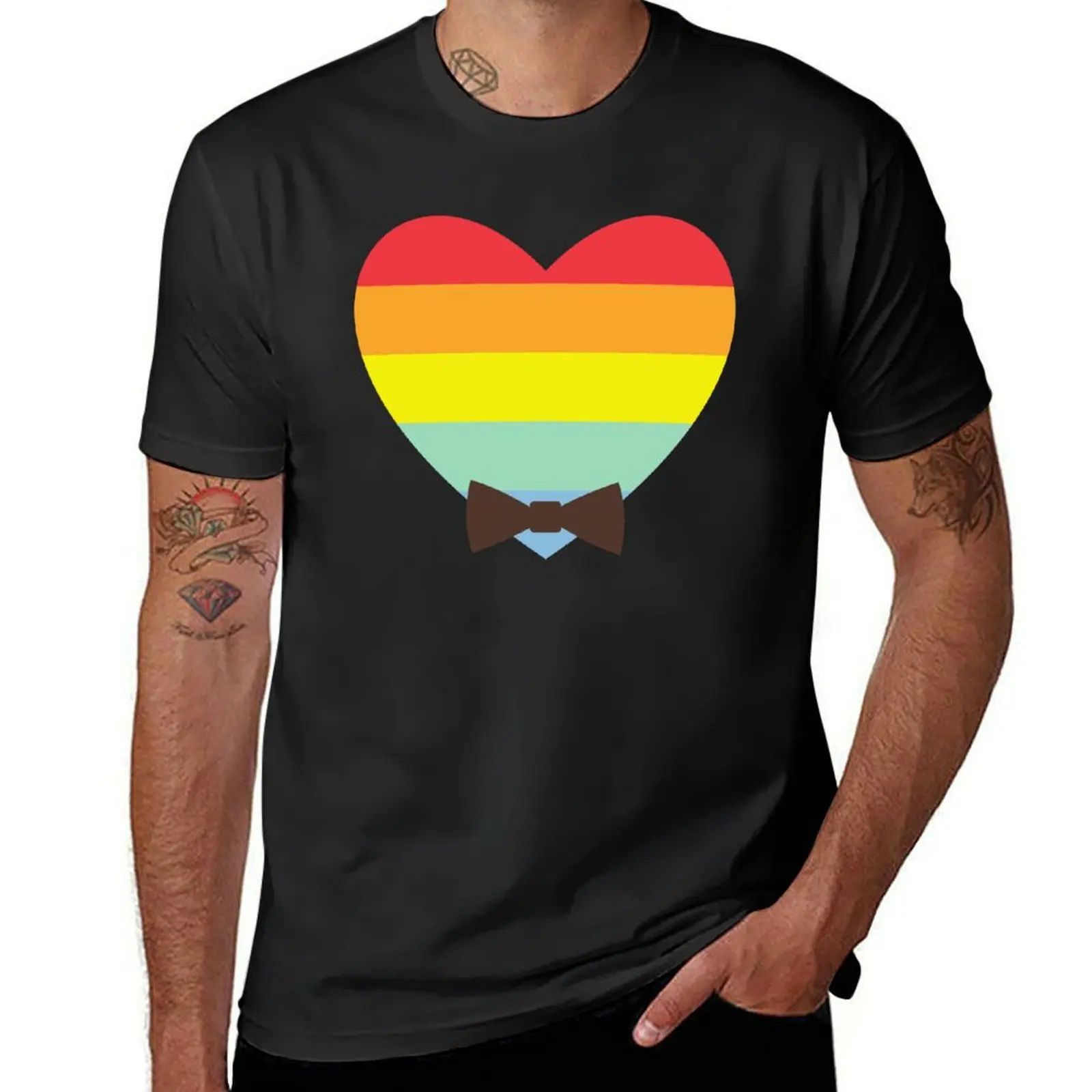 

Vintage Heart Shape LGBTQ illustration T-Shirt street wear aesthetic clothes summer clothes mens shirts graphic tee