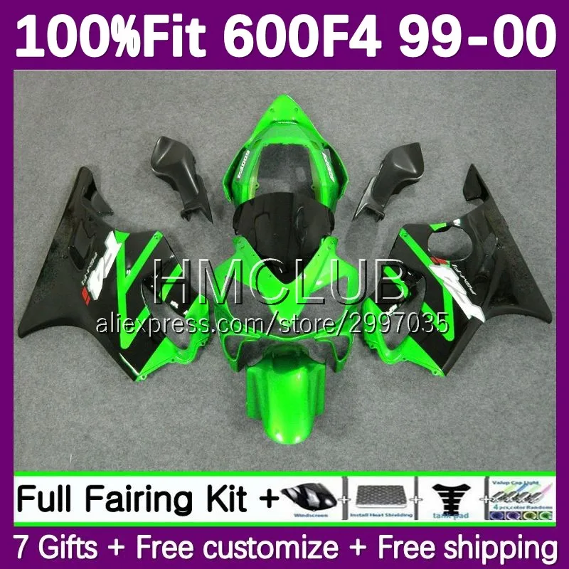 OEM Fairing For HONDA CBR 600 F4 FS CC 600F4 600CC 1999 2000 47No.33 green stock CBR600F4 600FS CBR600 F4 99 00 Injection Body