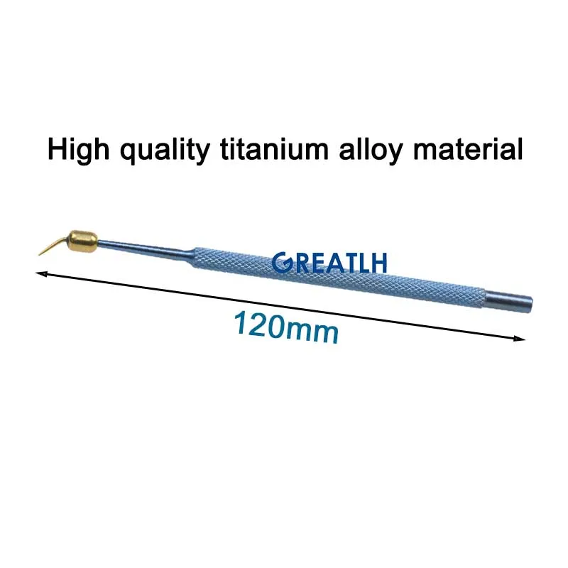 Titânio aço inoxidável pálpebra cirurgia ferramenta, punho hemostático do Cautério, instrumento oftálmico