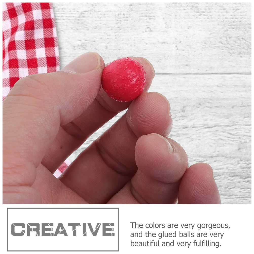 6 لفات من أشرطة الكرة الملونة، شريط لاصق لتخفيف الضغط، أشرطة كرات ملونة ذاتية الصنع، هدايا حسية، شريط حرفي