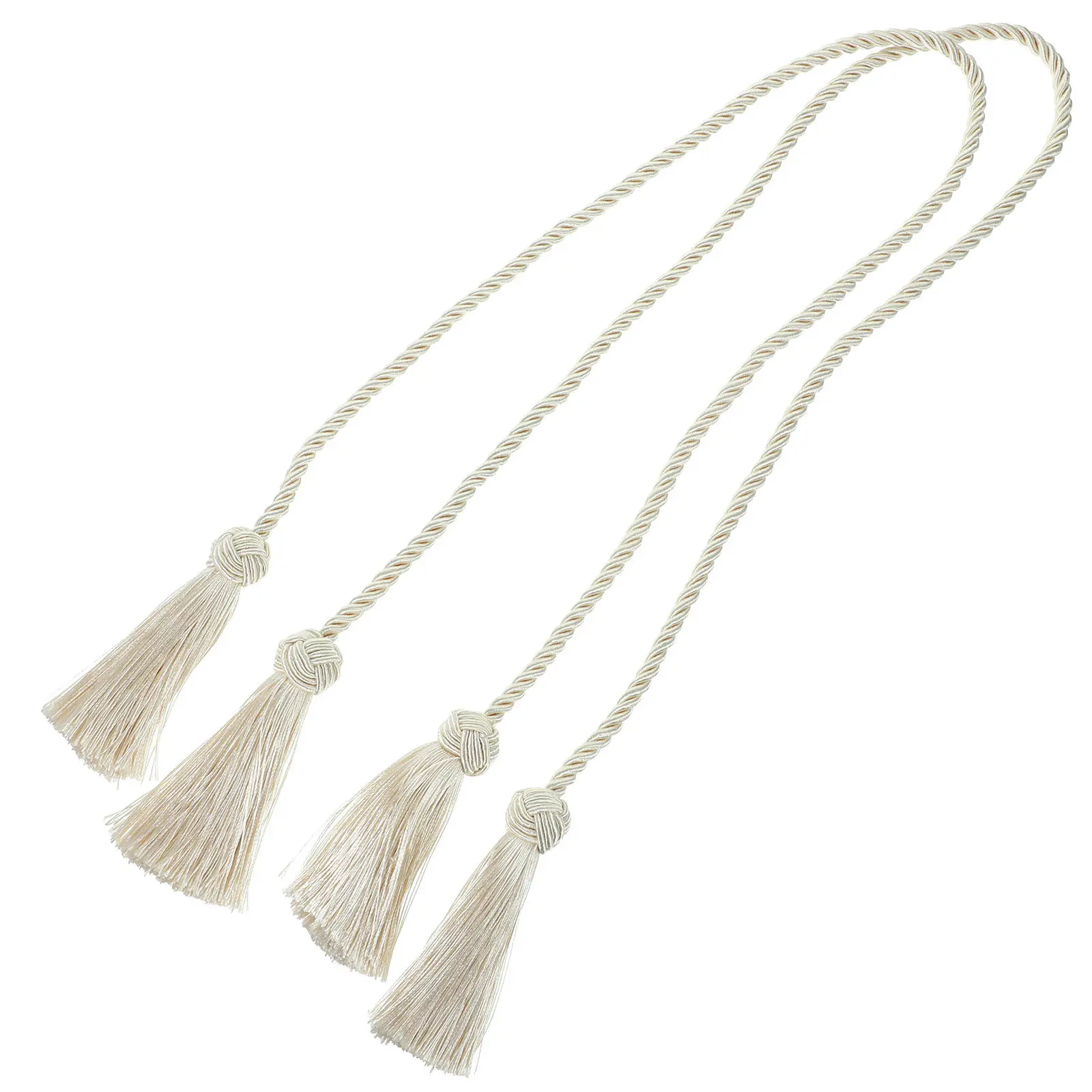 1Pair Curtain Tiebacks Rope Binding Straps Decorative Holdbacks for Drapes Home Living Bedroom Curtain Ties for Drapes