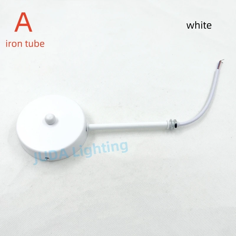 100mm Ceiling Plate Iron Ceiling Canopy with Tube Metal Lamp Base Lamp Positioner Light Fixture Shifter Lamp Flexible Tube Pipe