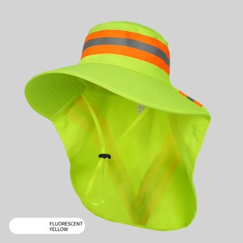 

New Reflective Sun Hat Anti-Sun Adjustable Bucket Hat Anti-UV Neck Protection Shawl Sunscreen Hat Summer