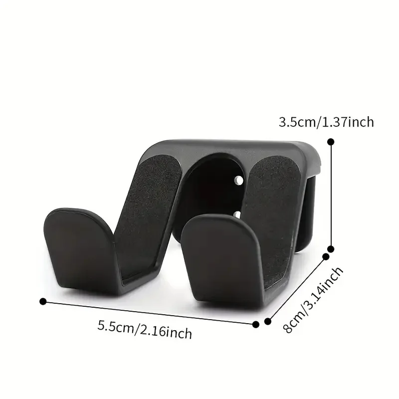 Universeller Kopfhörerständer, selbstklebender Kunststoff-Wandhalter, Headset-Halterung unter dem Schreibtisch, Unterstützung für Gaming-Kopfhörerhalterung – Detail 2