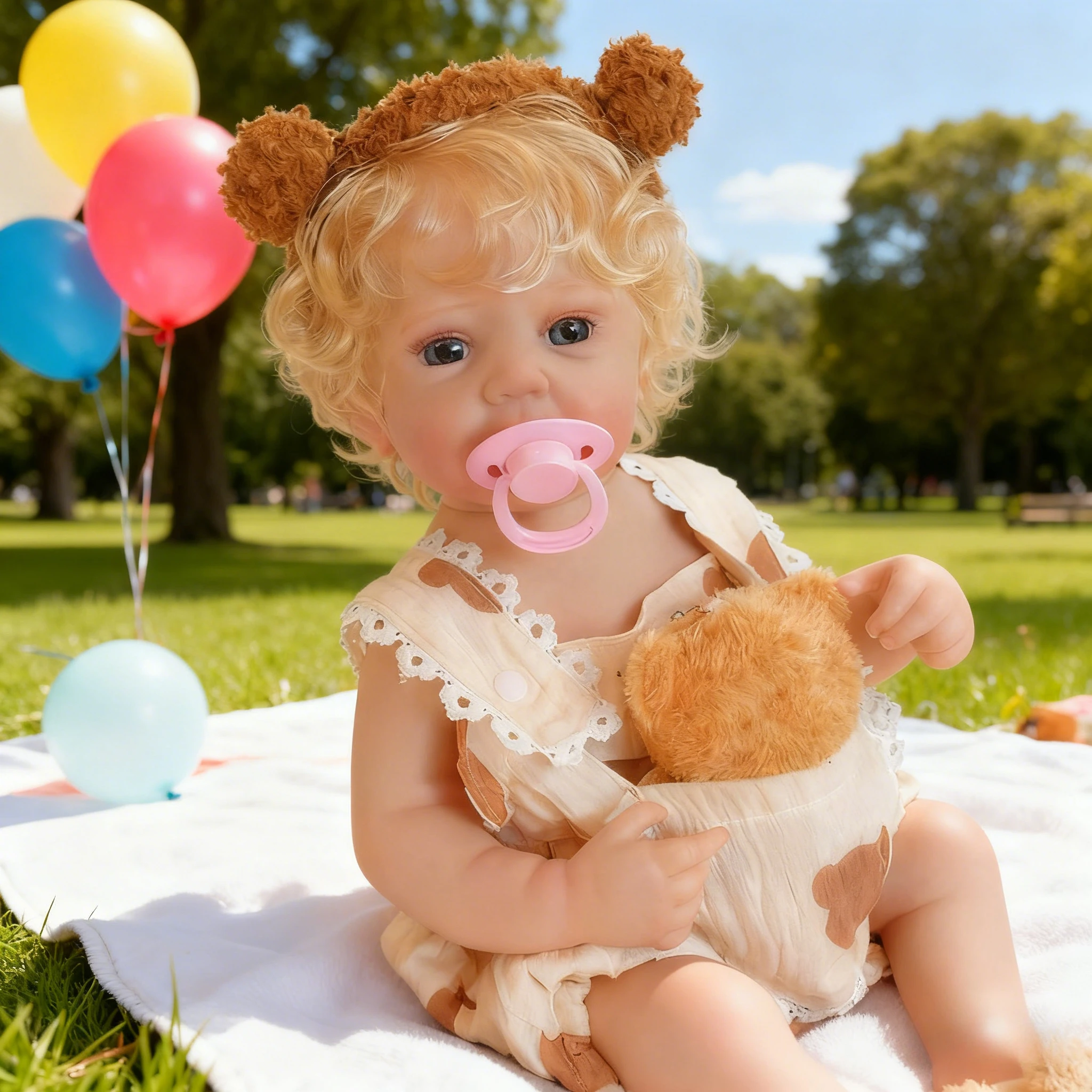 NPK 19''3D Skóra Vinyl Reborn Abigail Ręcznie Malowana Kolekcjonerska Realistyczna Lalka Artystyczna Prezent na Boże Narodzenie