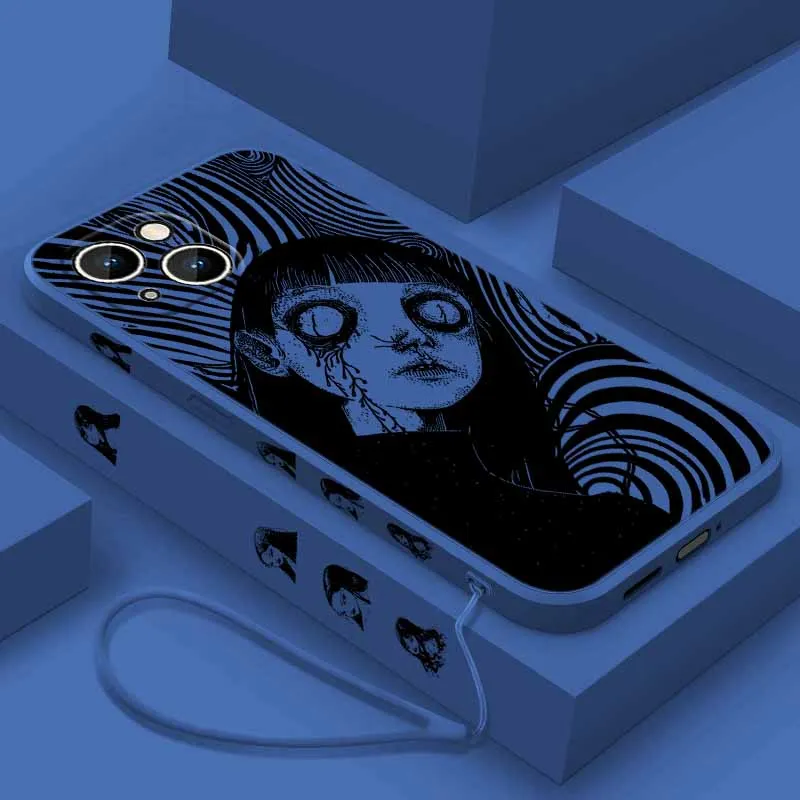 เคสโทรศัพท์ลาย Tomie Kawakami สุดหลอน สำหรับ Xiaomi POCO X7 X6 X5 X4 X3 NFC GT M6 M5 M4 F6 F5 F2 F1 Pro แบบน้ำพร้อมเชือกคล้อง