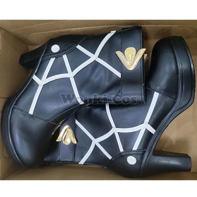 Game  Star Rail Kafka Cosplay Shoes  Kafka Cosplay Accessories Props Pu Leather Shoes for Women