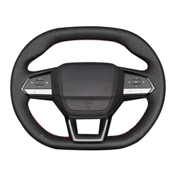 Anti-Slip Artificial Leather Steering Wheel Braid Car Steering Wheel Cover For CHANGAN 2nd Gen CS55plus Unik Univ Cs75plus
