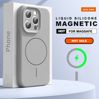 Magnetic Phone Case For iPhone 15 14 16 Plus 11 12 13 16 Pro Max Magsafe Liquid Silicone Official Charge Protector Soft Cover