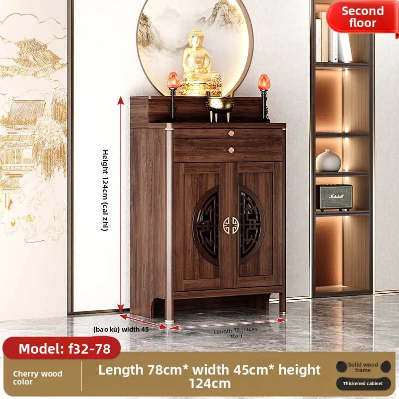 HXL مذبح الجدول البخور حالة بوذا مذبح مجلس الوزراء لعبادة بوديساتفا وإله الثروة عرض الجدول