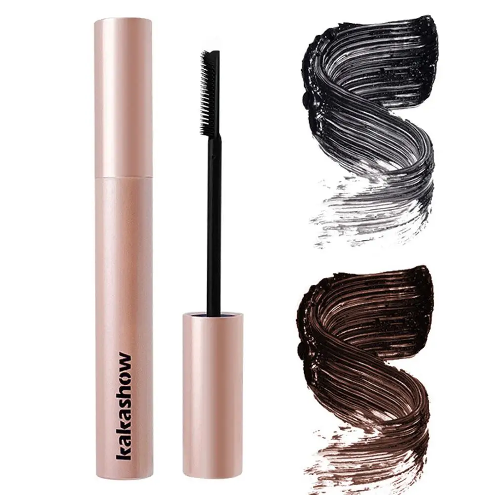 Ultra-fine Mascara Curl Thick Lengthening Eyelash Mascara Non-smudge Fine Makeup Mascara Natural Curling Brown Waterproof B C2J6