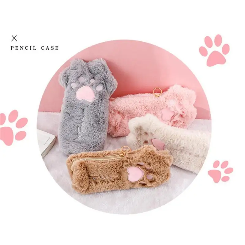1 ~ 10 шт. Kawaii милый мультфильм кошачья лапа ручка-карандаш школьные канцелярские принадлежности косметичка косметичка Kawaii
