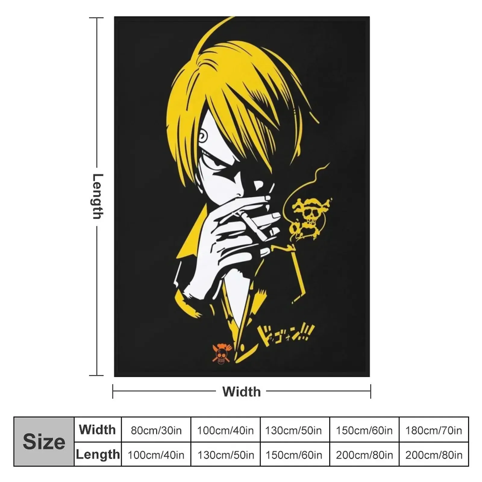 smokey sanji Throw Blanket christmas gifts anime Blankets