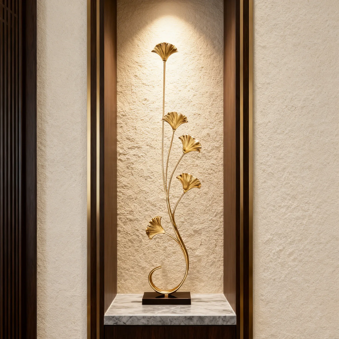 Creative pure handmade brass ornament soft decoration design villa model house ornament