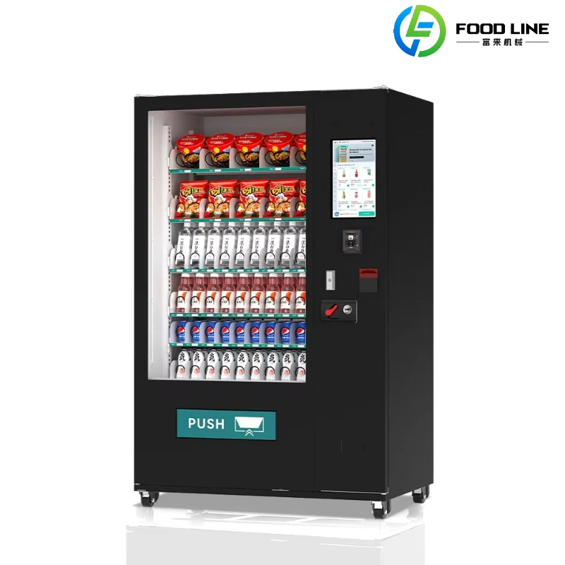 Customized Drinks Snacks Vending Machine for Sale Foods and Drinks Vending Machines for Retail Item with Card Coin Payment