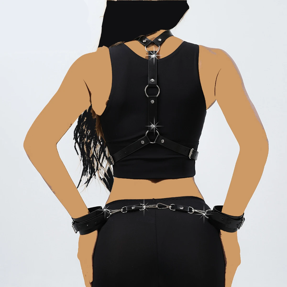 الإناث تكبيل الملابس الداخلية مجموعات الالعاب الجنس BDSM أصفاد لعبة الوثن زوجين المثيرة لعبة SM الرقيق دور اللعب تسخير الكبار Sextoy مجموعة #1