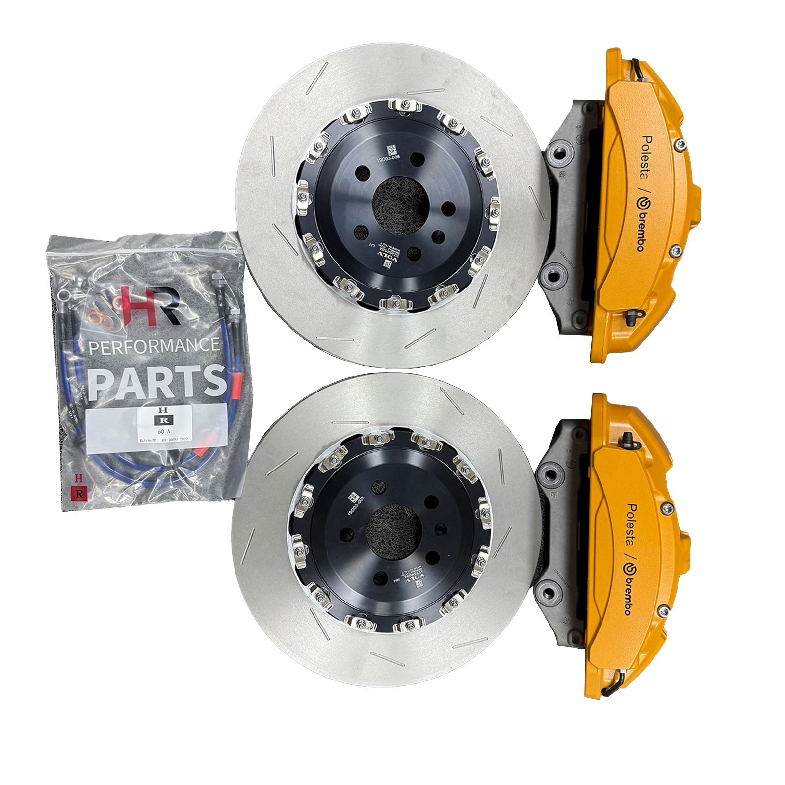 Brembo Four Piston With 362 Disc Rear Brembo F40 and Electronic Calipers Suitable for Volvo S60 XC90 V60 XC60 19 Inch Wheels