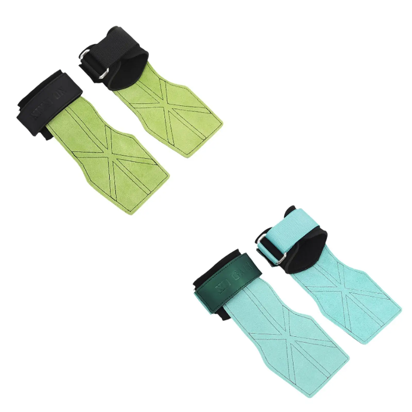 2 Pieces Weightlifting Hand Grips Pullup Gloves Palm Protection for Running Functional Training Gymnastics Sports Basketball