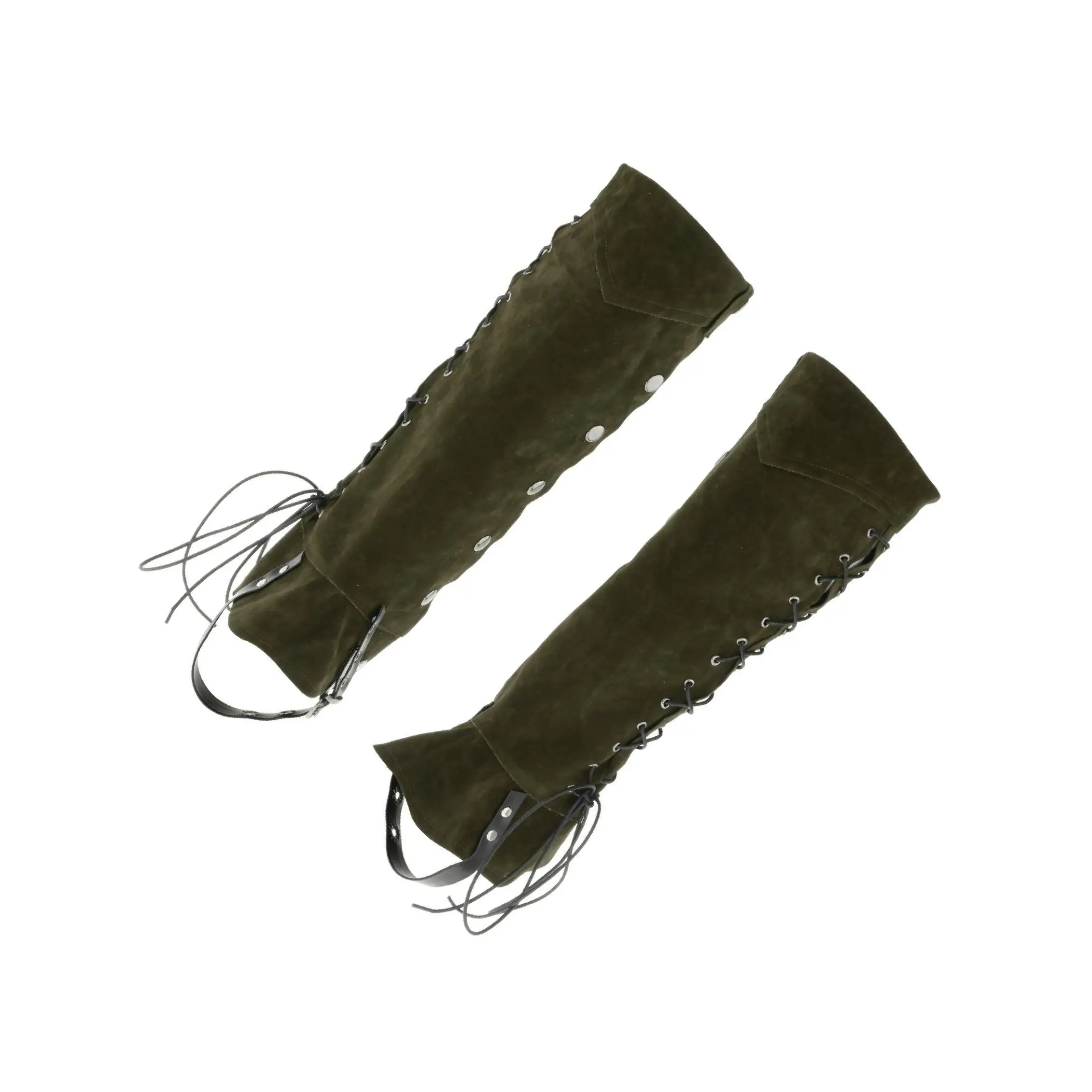 

Чехлы для пиратских ботинок Аксессуары для костюмов рыцаря-воина Средневековые гетры Зеленые