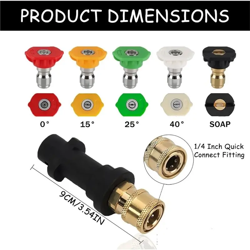 ABZL Pressure Washer Adapter With 1/4