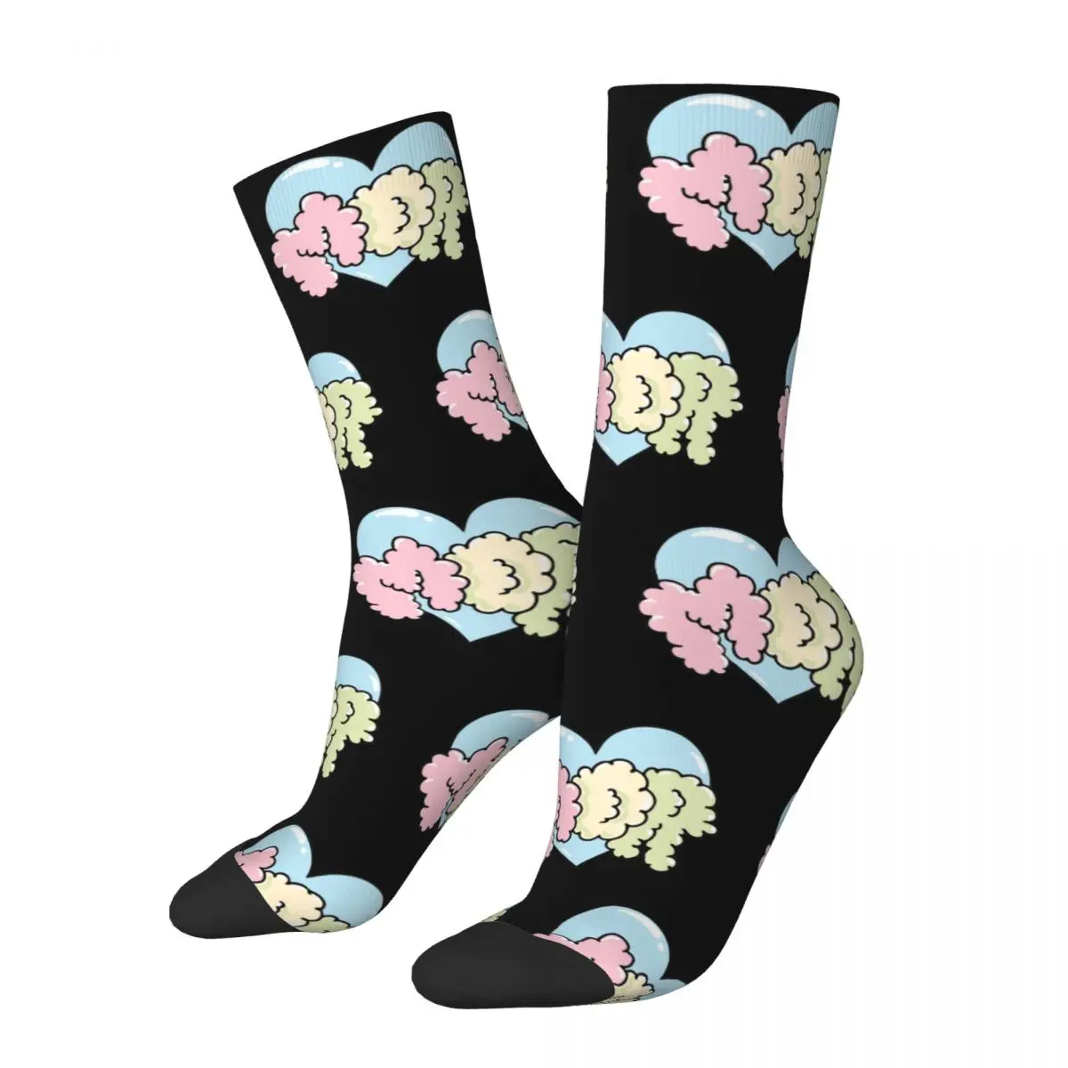 

Feid Heart Hip Hop Theme Socks Accessories for Female Male Sweat Absorbing Printed Socks