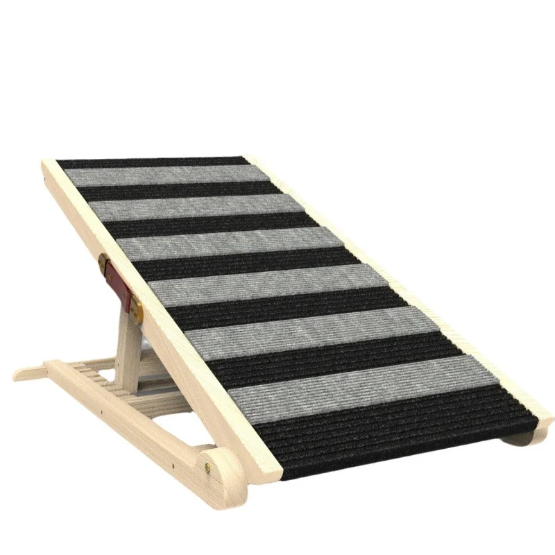 Wooden dog stairs Slope ladder Adjustable indoor pet ladder Portable foldable pet ladder