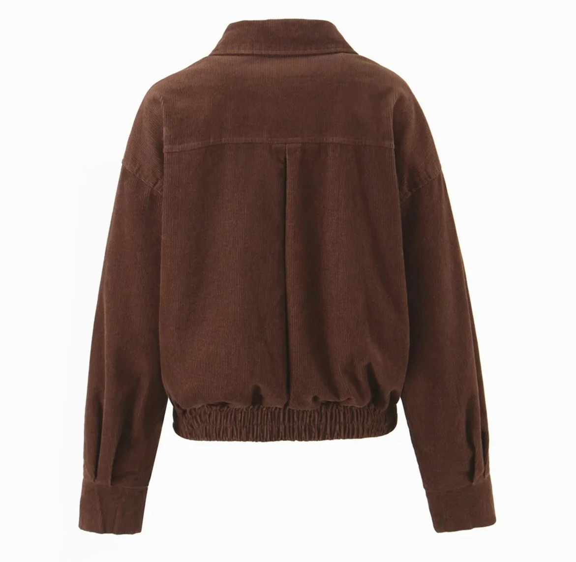 Chaqueta Retro americana para mujer, cárdigan abierto de pana holgado hasta los hombros, abrigo de otoño, Color caramelo, estilo callejero