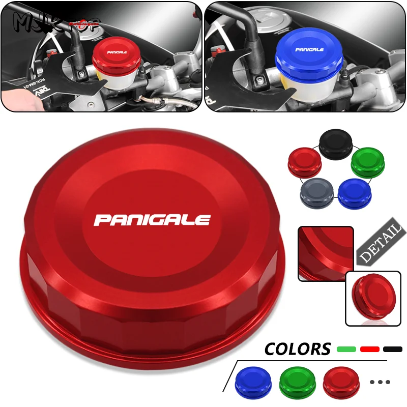 

panigale Motorcycle CNC Rear Brake Fluid Reservoir Cover Cap For Panigale 1199 1299 V4 V4R V4S PANIGALE 1199 PANIGALE 1299