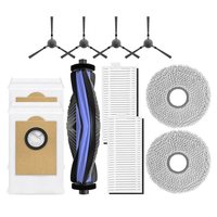 【BEST WISHES】For Lefant M3 Robot Vacuum Cleaner Replacement Parts Kit- Main Brush Side Brush Mop Pad Filter Dust Bag(11 PCS) Acc
