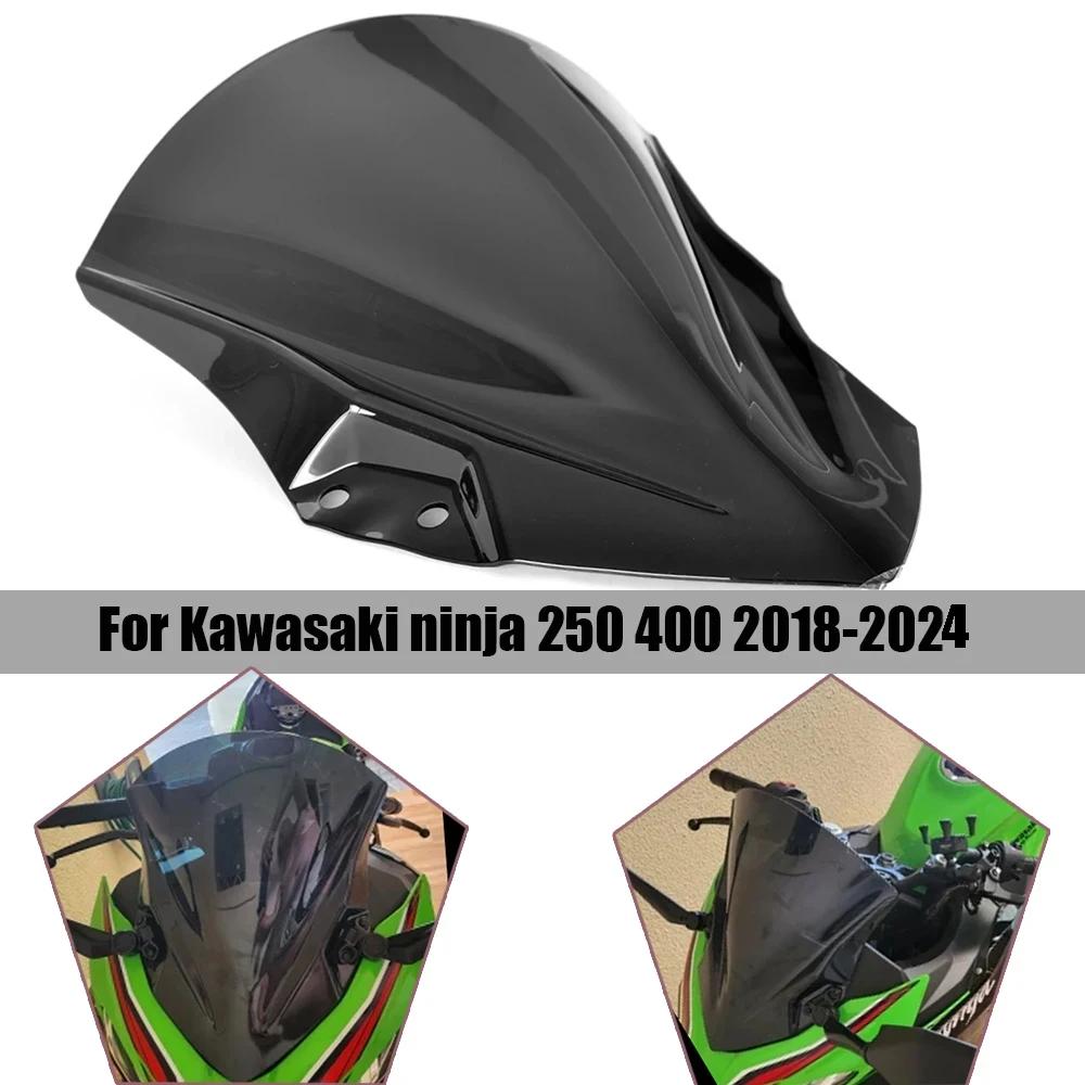 Windscreen Windshield For Kawasaki ninja 400 250 ninja400 2018 2019 2020 2021 2022 2023 2024 Wind Deflectors Wind screen Visor