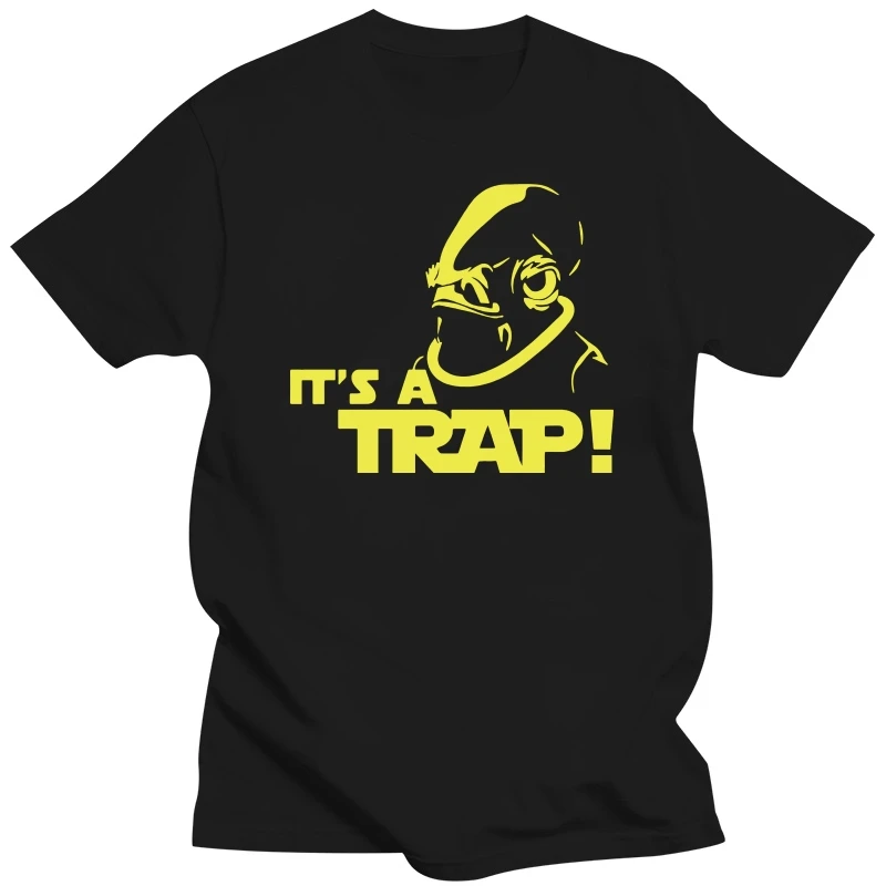 Admiral Ackbar IT A TRAP Funny Cool Death Star Men Tee Shirt 188