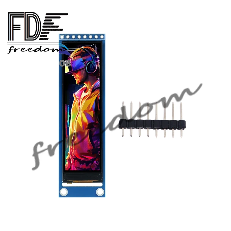 1pcs 새로운 2.25 인치 TFT LCD ST7789 소형 FDF 화면 76*284 모듈 LCD 풀 뷰 SPI 컬러 스크린