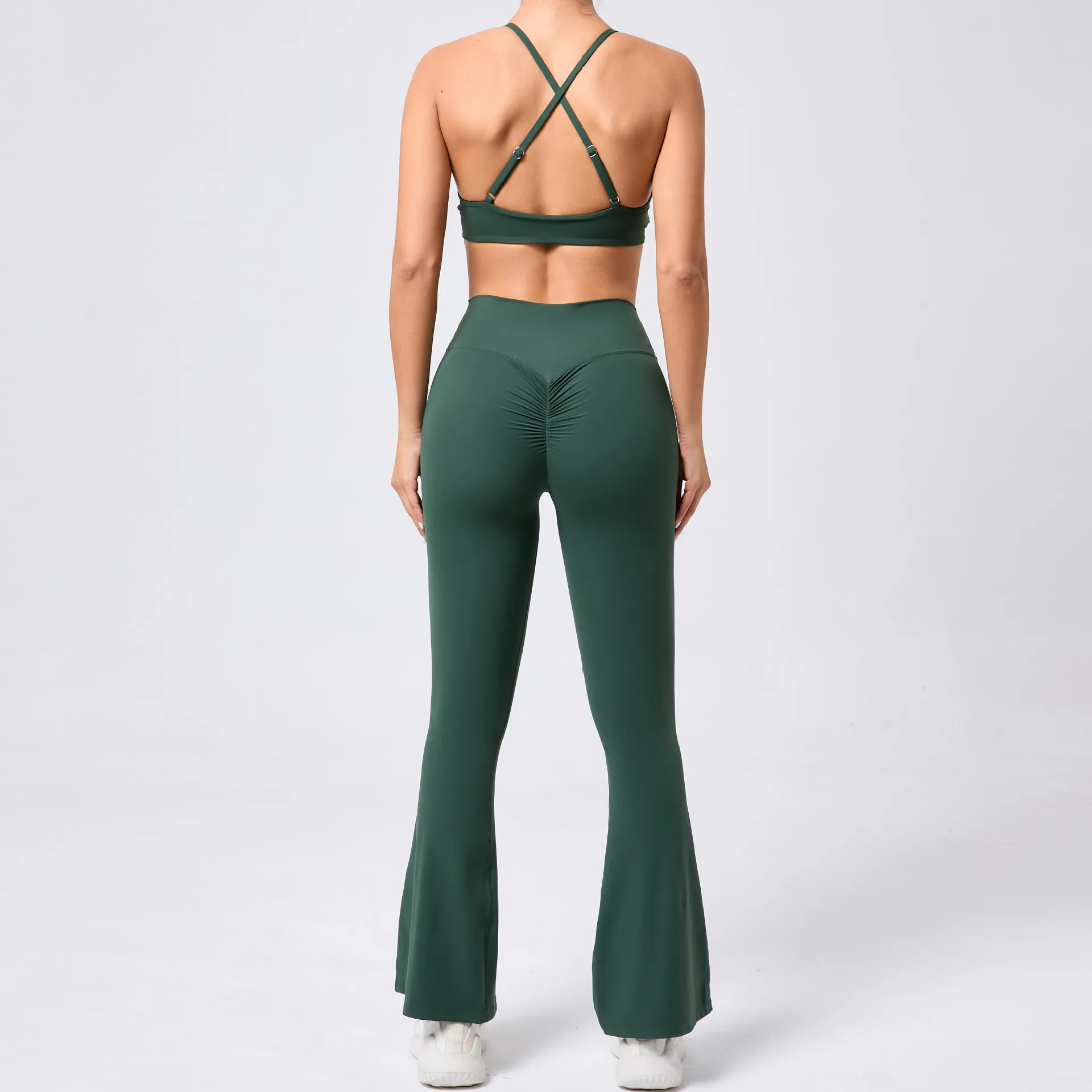 

2PCS Butt Lifting Sports Set Gym Exercise Clothes Women Yoga Suit Fitness Yoga Underwear Training Quick-Drying Workout Tracksuit
