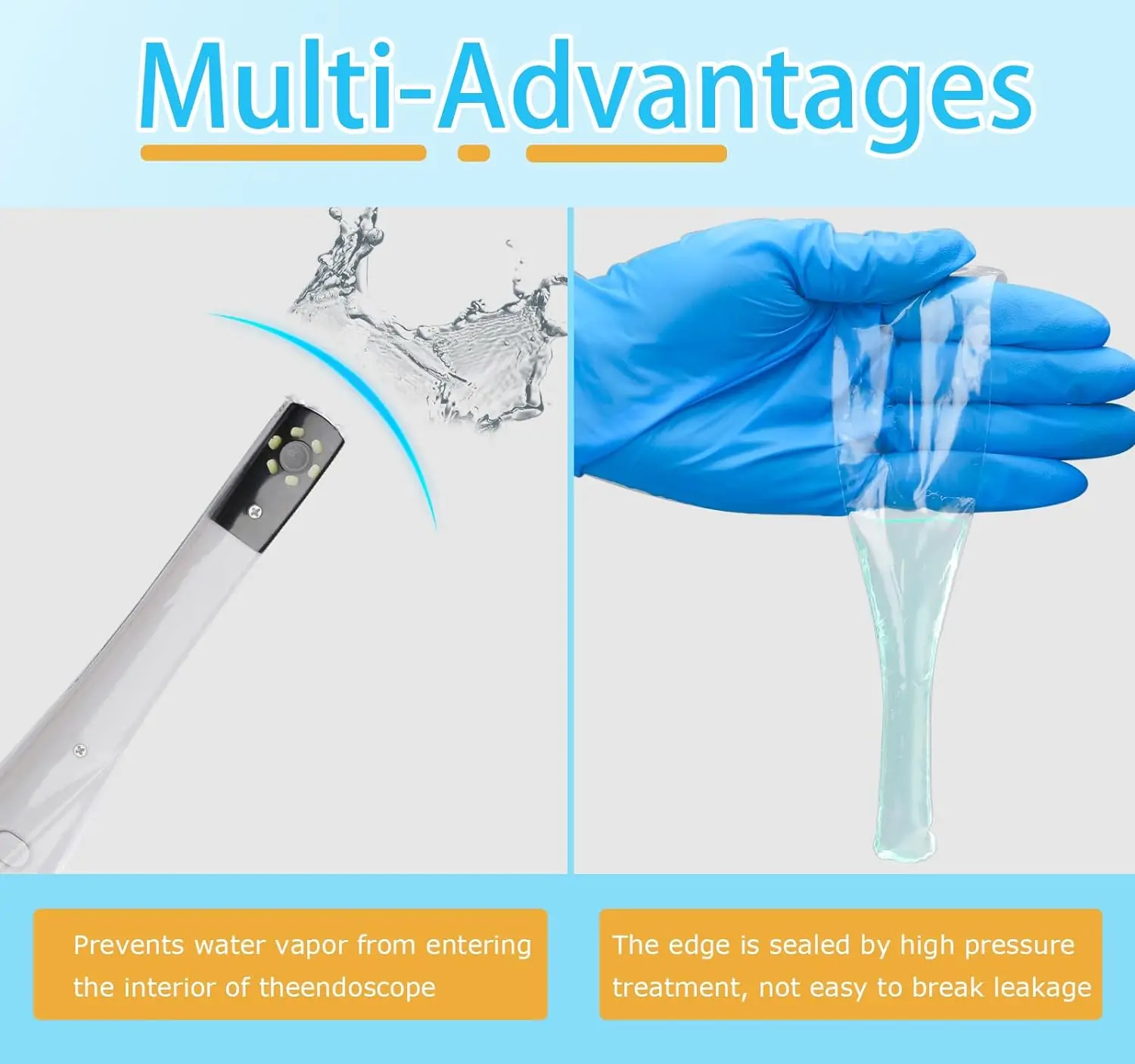 

Endoscope Handle Sleeves Denta Intraoral Camera Covers Isolation Sheath Disposable Protective Oral Endoscope Sleeves/Sheaths