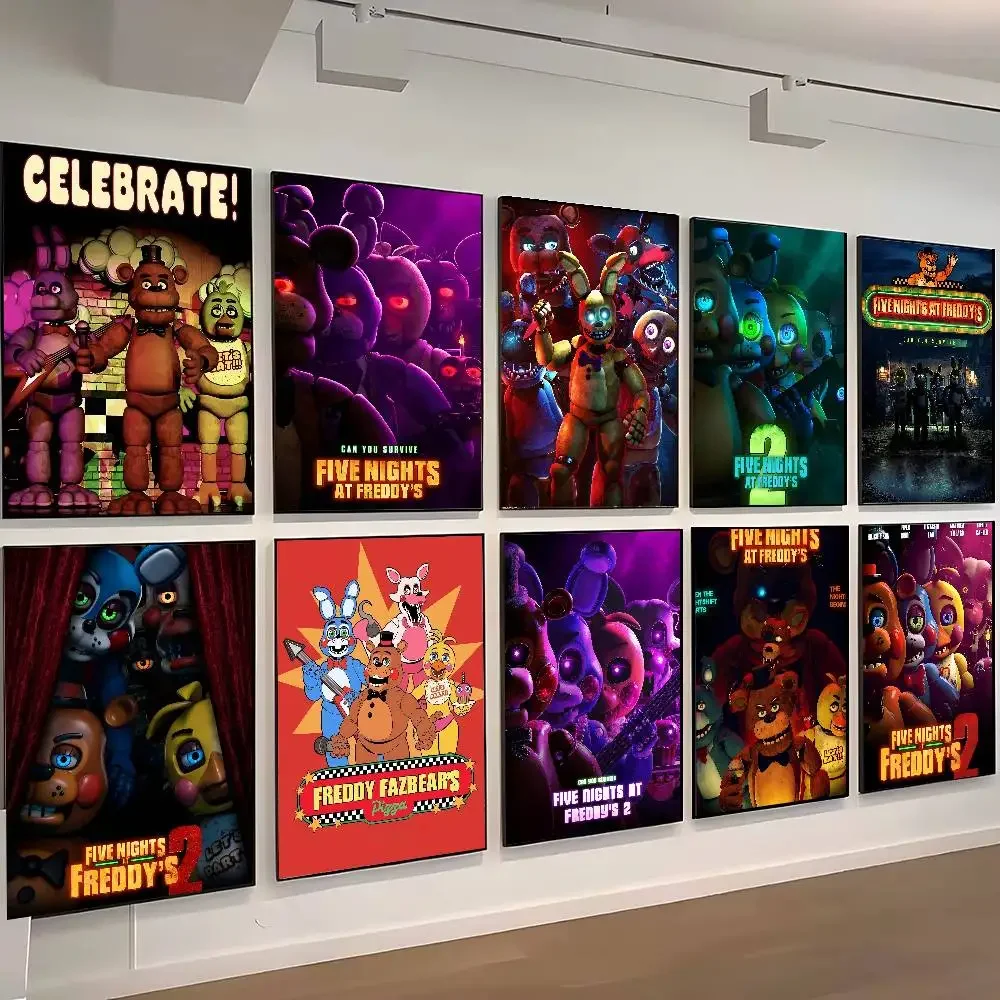 Anime Fnaf Five-nights-At-Freddys Poster Posters Decorative Paintings Study Bedroom Bar Background Wall Murals Gifts
