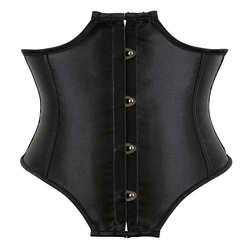 Women Corsets Underbust Top Sexy Waist Corset Bustiers Shape Body Belt Plus Size Black